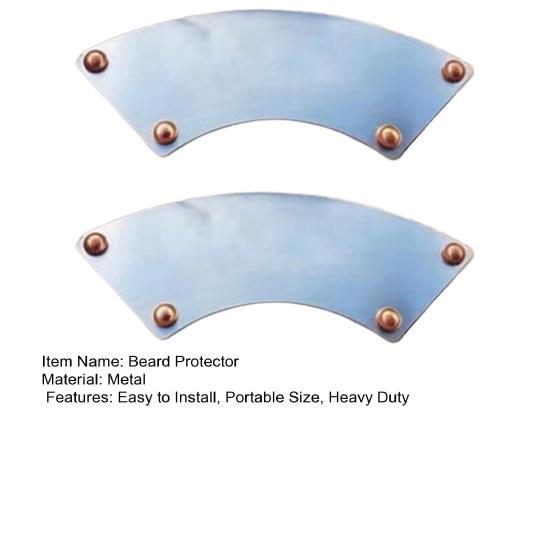 1/2Pcs Portable Beard Protector Metal Mustache Drinking Protector Protect Mustache from Beer Coffee Tea Beverage Drinks Water Cup Mug Mustache Guard