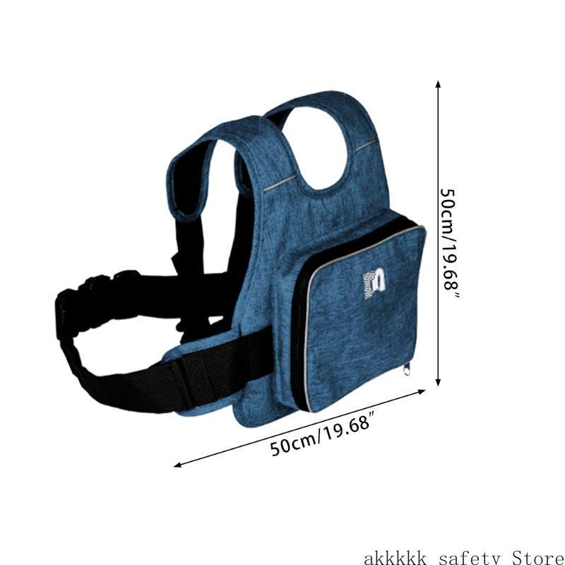 XXFF One-piece Harness Adjustable Motorcycle Safety Belt for Protection Breathable Child Kid Safety for Seat Strap Reflective