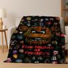 3D F-FNAF Игра Мультяшное Фланелевое Одеяло Мягкое Теплое Плед для Кровати Спальни Комнаты Гостиной Путешествий Кемпинга Пикника Подарок