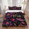 3Pcs Ghostface Horror Poster Bedding Set Quilt Cover Pillowcase Home Christmas Xmas Halloween Gift 1 Duvet Cover 2 Pillowcase M924192