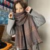 2025 Autumn and Winter Scarf Scarf Women's Plaid Scarf Imitation Cashmere Scarf Scarf Winter Versatile Shawl