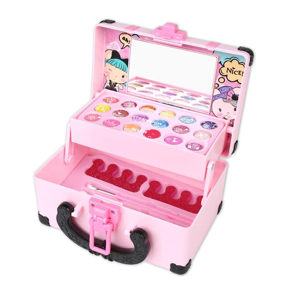Lipstick Children's Makeup Toys Portable Makeup Box Children Cosmetic Beauty Set Handbag Birthday Gift Princess Makeup Toy
