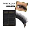 Lashprofessor Individual Eyelash Extension Long Length Classic Lashes Extensions Trays Wholesale Matte Black Soft Mink Faux Lash