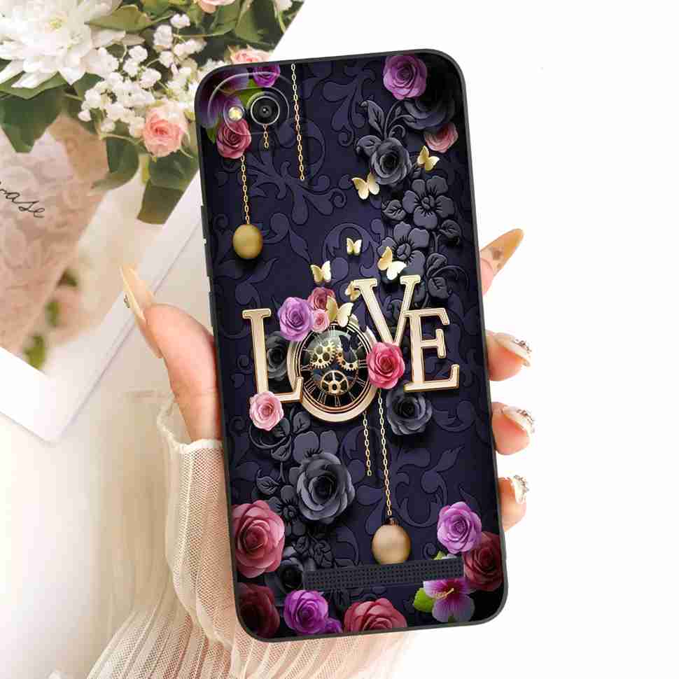 For Xiaomi Redmi 4A Casing Soft Silicone Cute Girl Moon Painted For Xiaomi Redmi 4A 4 A Redmi4a Mobile Phone Cases Covers