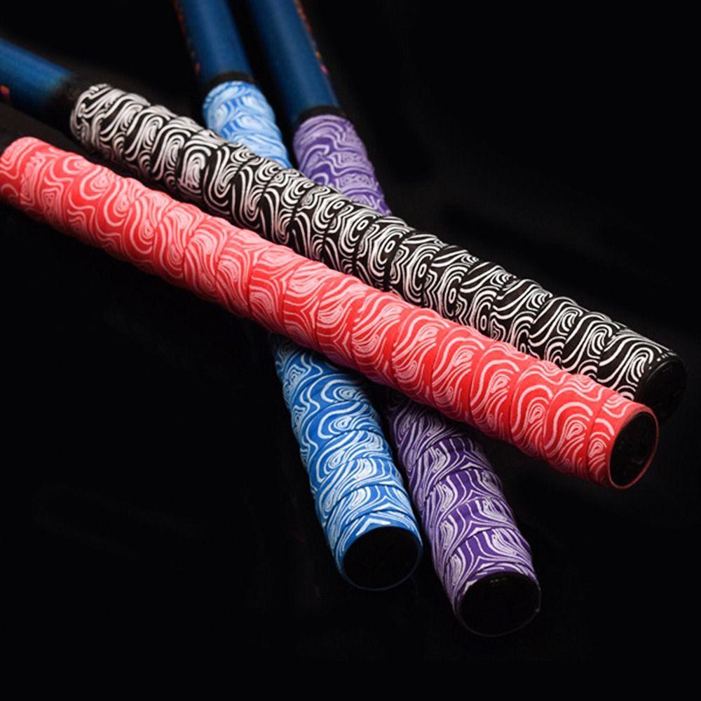 Gradient Colorful Racket Grip Tape Anti Slip Tennis Overgrip Fishing Rod Belt Fishing Rod
