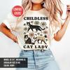 Childless Cat Lady Shirt Madam President Kamala Harris 2024 Shirt Democrat Shirt Cat Shirt Coconut Tree Shirt Roevember Anti Trump Gifts