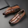 Fashion British Penny Loafers New Charm Business Black Brown Shoes For Men Designer Formal Wedding Prom Dress Homecoming Footwear