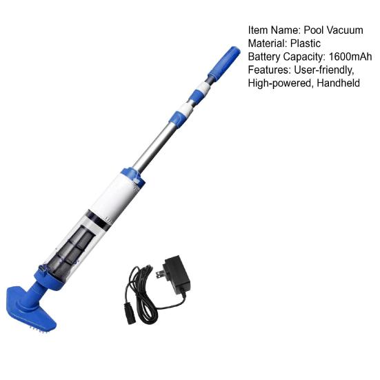 Беспроводной пылесос для бассейна 3-в-1, перезаряжаемый очиститель для бассейна, ручной пылесос для бассейна для спа, гидромассажных ванн, небольших бассейнов, для удаления песка и мусора