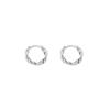 S925 Sterling Silver Hoop Earrings, Women's High-End Niche Stud Earrings, Trendy Plain Hoops