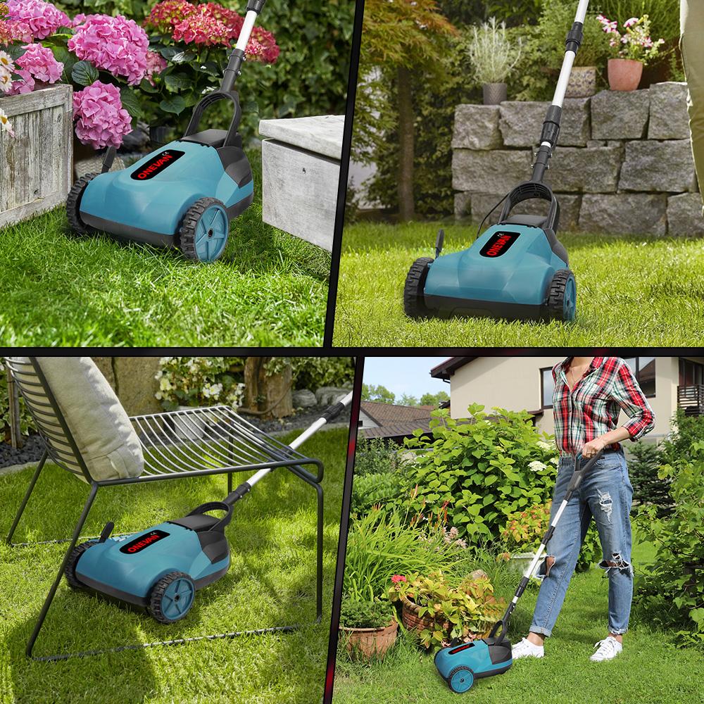 ONEVAN 5000W Brushless Electric Lawn Mower 48000RPM Cordless Grass Trimmer 3 Height Adjustment Garden Cutter Tool For 21V 18V Battery