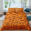 Halloween Flying Vampire Bedding Set Bats Duvet Cover Witchcraft Magic Comforter Cover Single Double King Polyester Quilt Cover