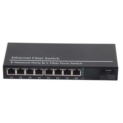 Медиаконвертер Ethernet с двумя интерфейсами RJ45 10 100 1000M SC3KM, одномодовый, одно волокно