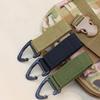 3pcs Carabiner Tactical Nylon Webbing Backpack Buckle Double Point Triangle Buckle Mountaineering Quick Hanging Key Chain