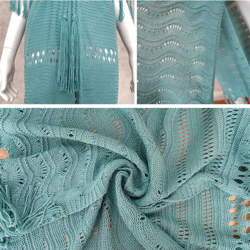 Пляжная вязаная туника для купальника 2022