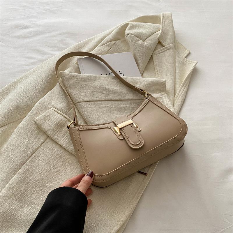Simple and Fashionable Retro Bag 2024 New Women's Bag Trendy and Fashionable Shoulder Underarm Bag Simple Foreign Messenger Bag