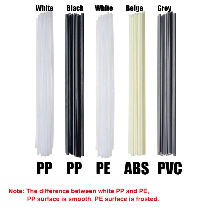 25/50 ШТ. Пластиковые сварочные прутки ABS/PP/PVC/PE Сварочные палочки 5x2 мм для пластиковых сварочных аппаратов Ремонт бамперов Сварочные материалы