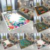 Retro Bohemia Style Flowers Carpet Living Room Sofa Bedroom Study Kitchen Entrance Door Mat Non-slip Luxury Home Decoration Rug