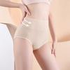 Женское нижнее белье, хлопковые трусики с высокой талией, мягкие, полностью закрывающие трусы, женские эластичные трусы для повседневной носки