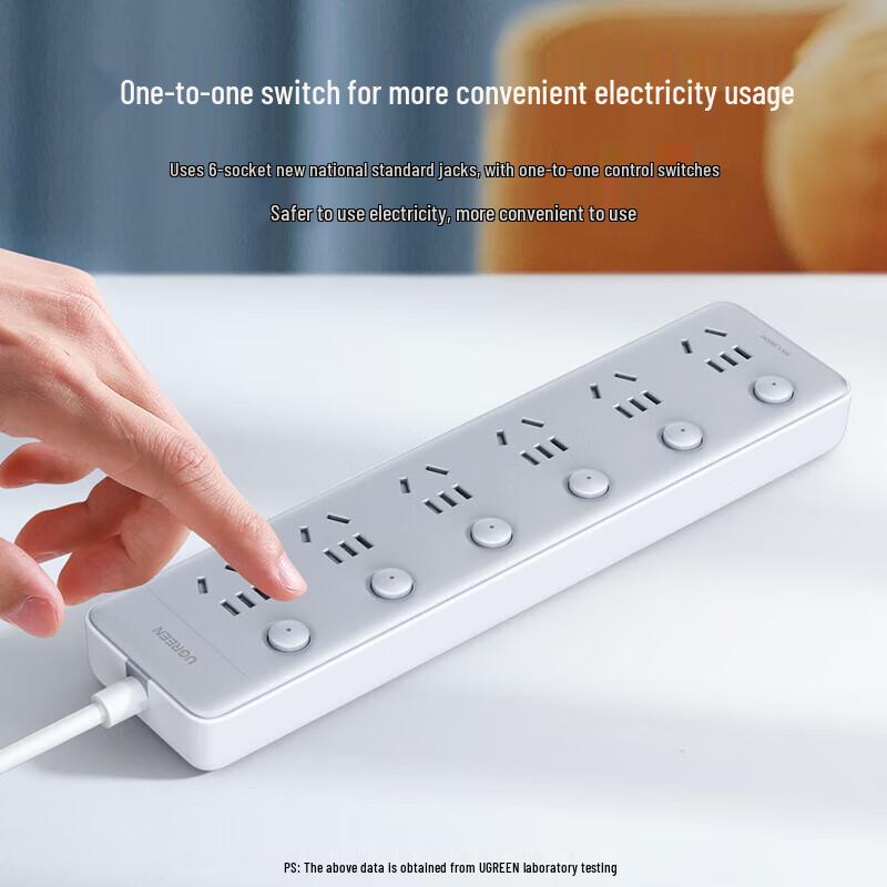 Ugreen CD324 6-Outlet Power Strip