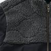 Kapelmuur Windproof Combination Quilted Black Jacket, Boa,