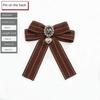 Coffee Color Shirt Unique Accessories Elegant Neck Tie New Charming Pins  For Girls
