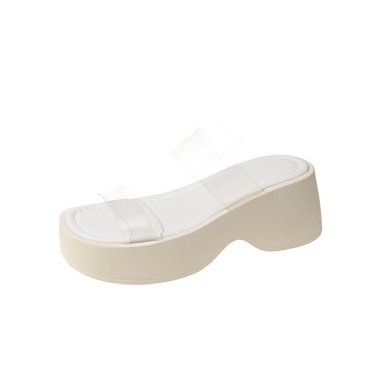 Модные женские босоножки на высоком каблуке, тапочки, женские шлепанцы, летняя обувь, женские туфли-лодочки, сандалии, прозрачные шлепанцы, Mujer 2024