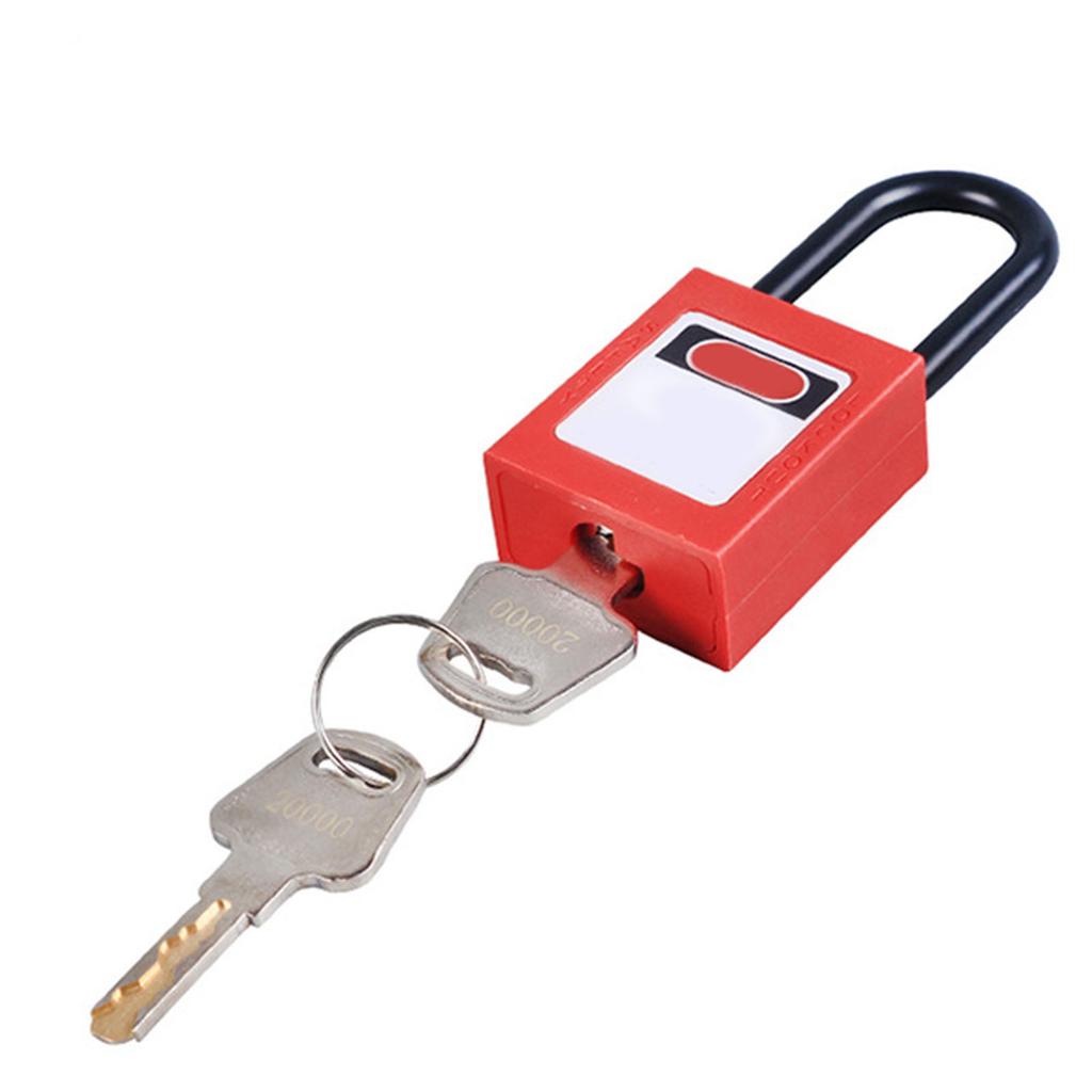 38mm Safety Padlock Red Nylon Insulation Anti Slip Lockout Tagout Locks for Industrial
