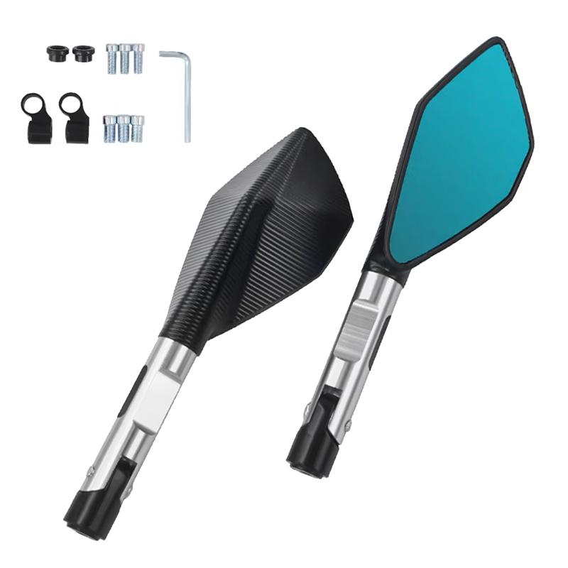 ЧПУ АЛЮМИНИЙ Кастомные Универсальные Мотоциклетные Зеркала Заднего Вида 8мм 10мм Для KAWASAKI Z750 NINJA250 HONDA R1 R6 FZ6 SUZUKI YAMAHA