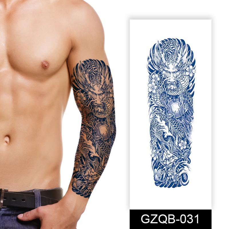 Quality Dragon Design Customized Logo Arm Leg Skin Protective Herbal Juice Tattoo Stickers