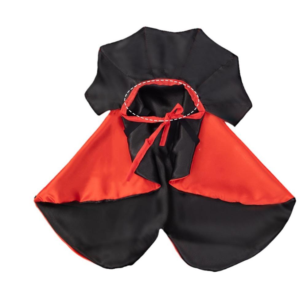 Stand-Collar Halloween Pet Cape Adjustable Dogs Wizard Outfit Cool Pet Cosplay Costume Puppy