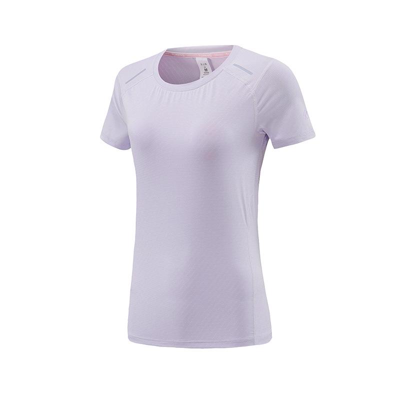 Женская быстросохнущая футболка для йоги с коротким рукавом - Легкий, дышащий фитнес-топ для летнего бега и спорта.