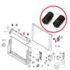 ESP1122 2 шт. автомобильный радиатор, верхний верхний регулятор, буфер, стопор, кронштейн, резервуар для воды, резиновая втулка для BMW 1 3 5 7 X3 X5 Z4