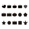 50Pcs Small Chalkboard Blackboard with Wood Clip, Small Message Board Signs with Labels Clips for Memos Notes Food Label