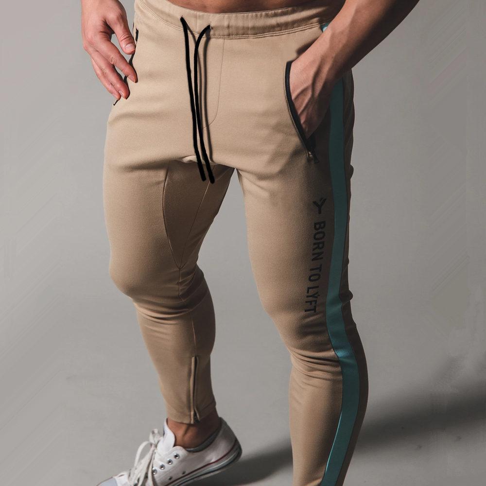 Men Jogger Pants Gym Fitness Cotton Sweatpants Running Sports Training Skinny Trousers Track Pants