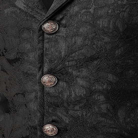 Мужской жилет Формальный деловой стиль Ретро Slim Fit сплошной цвет с отложным воротником однобортный без рукавов на пуговицах мягкий жилет для свадебной вечеринки жениха