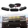 Передние светодиодные фонари решетки радиатора для Ford Bronco Sport 2021 2022 2023 Янтарное освещение Комплект ламп решетки радиатора с жгутом проводов
