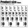 25 Piece Set Leather Circle Cutter Tool Carbon Steel Stamping Die 1-25mm Round Hole Punch for Handmade DIY Craft