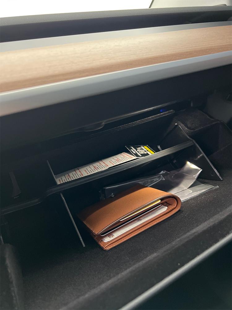 Glovebox Layered Container Shelf Center Console Organizer for Tesla Model 3 Y Car Interior Accessories Glove Box Storage Partition Plate