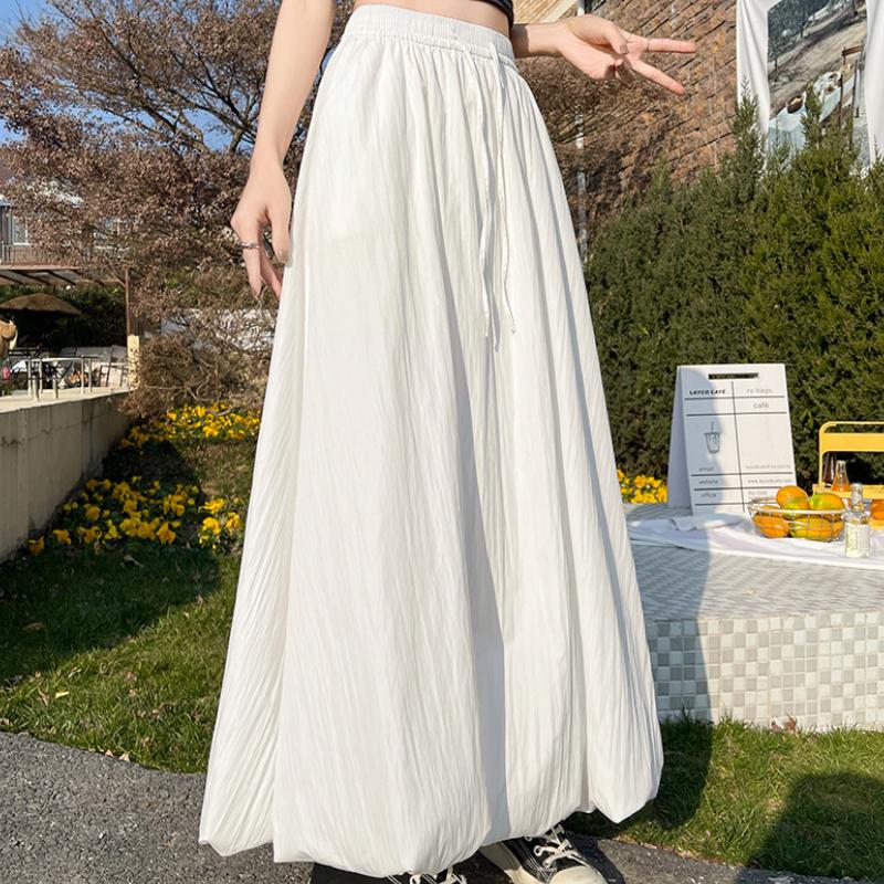 GMXIA Милая весенне-летняя пышная юбка-бутон с высокой талией, тонкий дизайн, юбка Sense of Work, облегающая до колена, универсальная юбка-фонарик А-силуэта