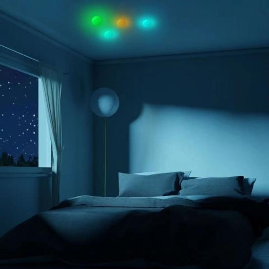 4/8/12/24 шт. светящийся липкий шарик, светящийся в темноте, настенный, потолочный, липкий шарик TPR, снятие тревожности