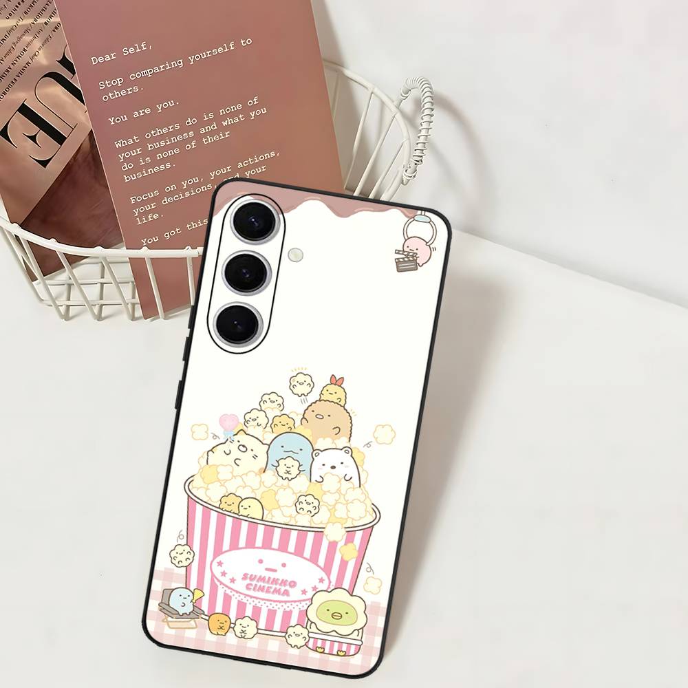 Чехол для телефона с аниме S-Sumikko Gurashi для Samsung S 24 Fe 25 Ultra Plus 20 Lite 21 30 22 23 24 22 Ultra 5G Fundas