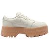 Женские кроссовки Air Jordan 1 Low Brooklyn Light Madder Root Кремово-белые Металлик-серебристый HF3184-101