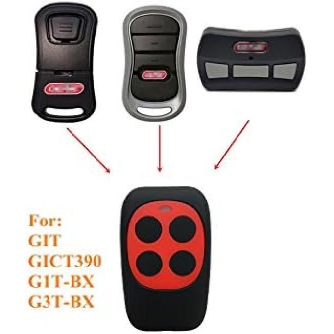 Universal Garage Door Remote Universal Gate Opener Remote Control Cloner Homelink Key Fob Programmable Learning Multi Frequency 280MHZ-868MHZ (1 PC,