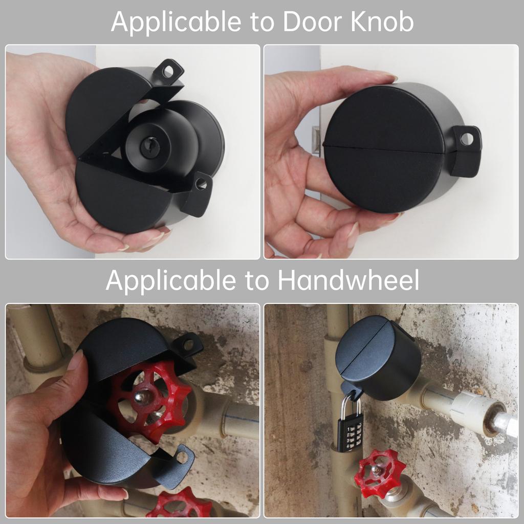 Блокирующая крышка из нержавеющей стали 304 для дверных ручек/рычагов/кранов/вентилей, центральное отверстие 30 мм с кодовым замком, предотвращает поворот и блокирует замочную скважину