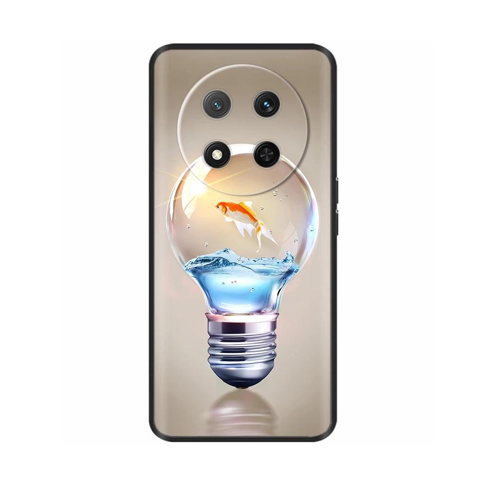 Чехол для Honor Magic7 Lite 5G Цветочный Мягкий Силиконовый Чехол Для Coque Honor Magic7 Lite Чехол Magic 7 Чехол для Телефона Magic7 Pro