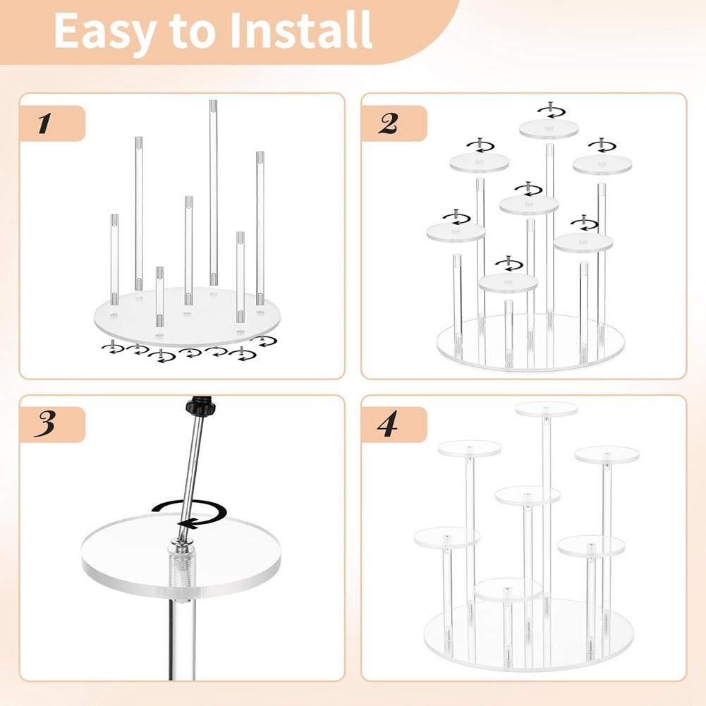 Good-Acrylic Dessert Display Stand Jewelry Cake Perfume Storage Rack Birthday Cupcake Display Rack Organizer