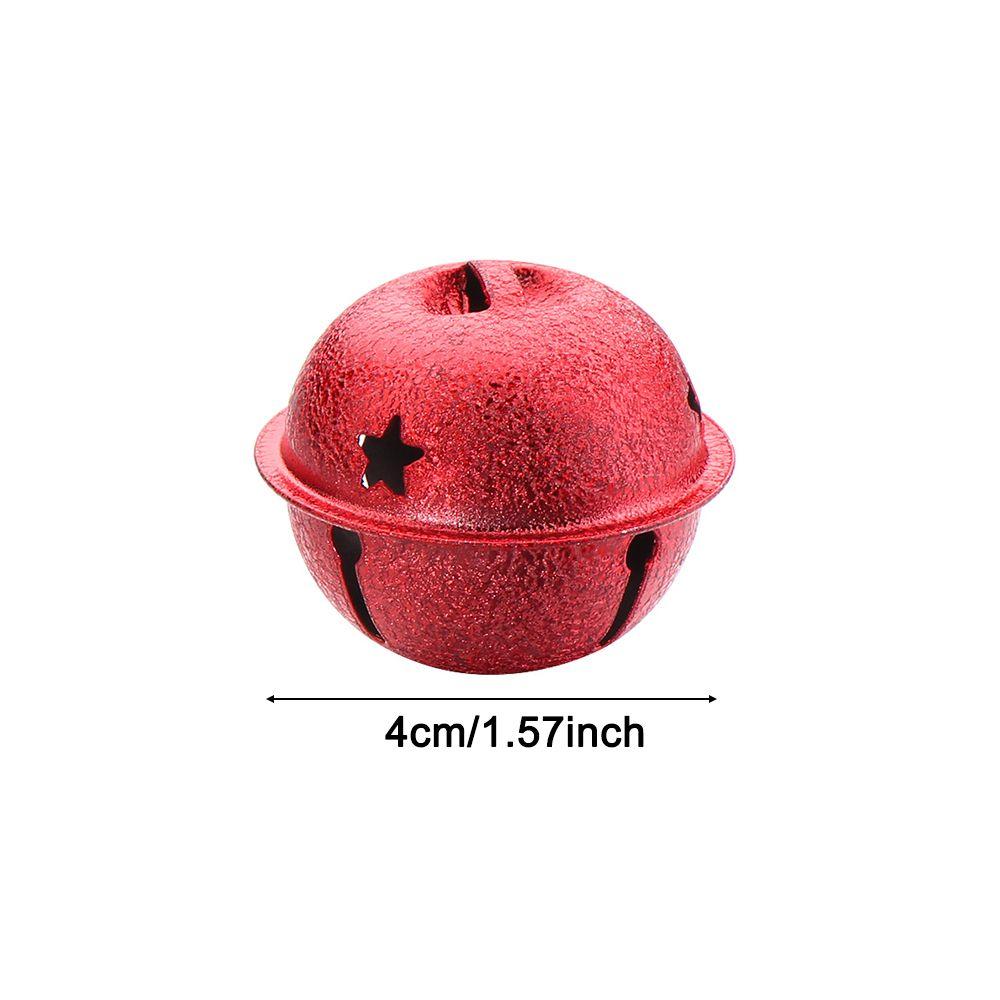 10 шт. 40 мм Поделки Товары для питомцев Украшение для рождественской елки Подвесные украшения Матовые колокольчики Яркий железный Звенящий