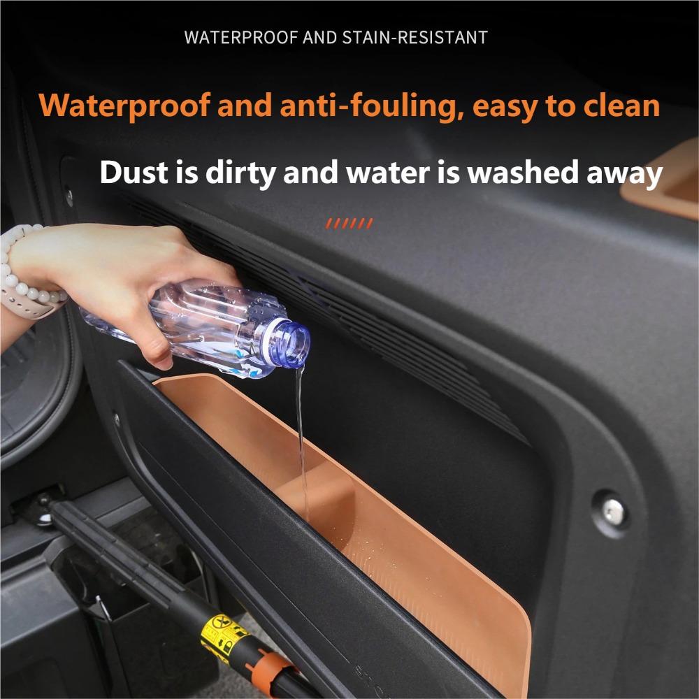 For Chery iCAR V27 iCAUR V27 2026 Silicone Trunk Storage Mat Left Right Side Storage Box Cup Holder Mat Interior Accessories