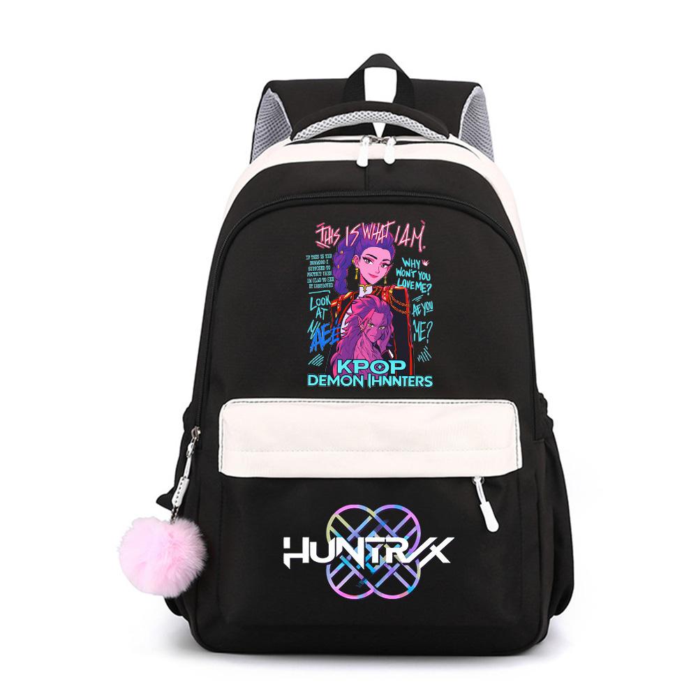 Cute Anime K-Pop Printed Large Capacity Backpack for Teenger Student Girl Boy Schoolbag Bookbag Kid Gift Women Waterproof Travel Bag Mochila