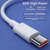 10A 120W Type C Cable Fast Charging Data Cord Durable Copper Wire USB C Charger